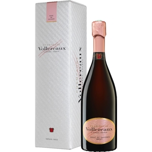 Originálne francúzske šampanské Vollereaux Rosé de Saignée Brut, suché, 0,75l...