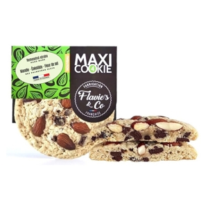 Flavie&#039;s &amp; Co Maxi cookie Mandle - čokoláda - Fleur de sel, Francúzsko, 75g