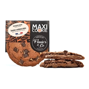 Flavie&#039;s &amp; Co Maxi cookie Čokoláda s lieskovo-orieškovou plnkou, Francúzsko, 9...