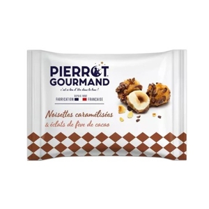 Pierrot Gourmand Karameliované lieskové orechy s kúskami čokolády, Francúzsko,...