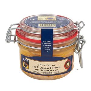 Godard Kačacie pečienky Foie Gras ENTIER z francúzskeho juhozápadu, pohár 125g
