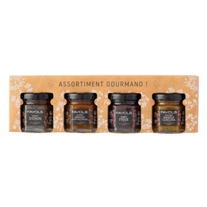 Favols Darčekové balenie 4x čatní, Francúzsko, box 200g