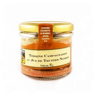 Godard Bravčová terina Campagnarde so šťavou z čiernej hľuzovky, Francúzsko, pohár 90g