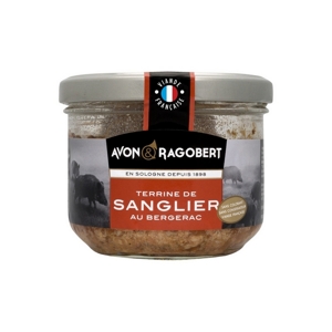 Avon & Ragobert Terina z diviaka s koňakom a vínom z Bergeracu, Francúzsko, pohár 180g