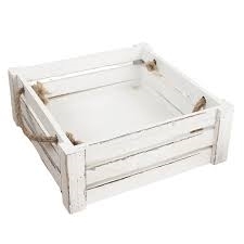 Bednička drevená patinovaná veľká, M 21,5x21,5x9cm (25x25x9cm)