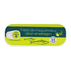 Jardimére Filety z makrely s citrónom a estragónom, Francúzsko, plech 176g