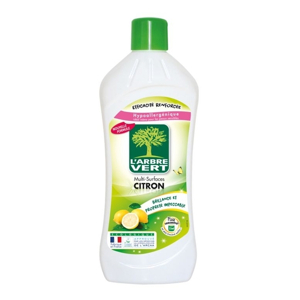 L'Arbre Vert Hypoalergénny čistiaci prostriedok na rôzne povrchy, citrón, Francúzsko, 1l