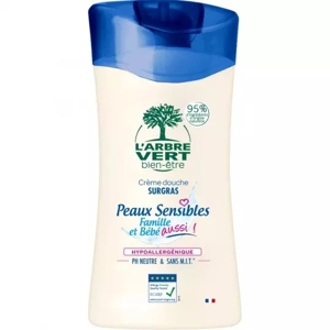 L'Arbre Vert Hypoalergénny sprchový gél pre jemnú pokožku, Francúzsko, fľaša 250ml