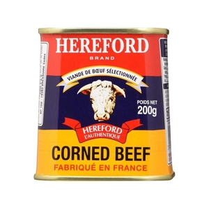 Hereford Corned Beef - 100% Mleté hovädzie mäso pomaly varené, Francúzsko, konzerva 200g