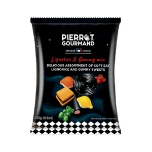 Pierrot Gourmand Mix želé a lekoricových cukríkov, Francúzsko XL vrecko 250g