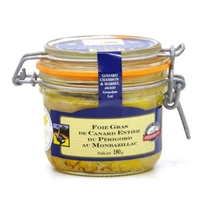 Godard Foie gras ENTIER s vínom Monbazillac Silver medal Paris 2024, Francúzsko, XL 180g