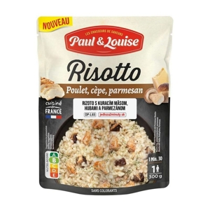 Paul & Louise Rizoto s kuracím mäsom, hubami a parmezánom, Francúzsko, doypack 300g