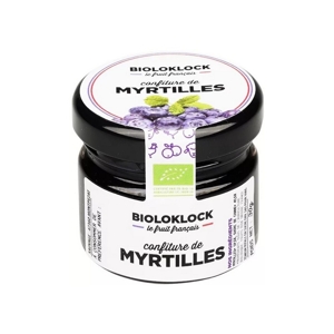 Bioloklock Čučoriedkový džem BIO Premium 60%, Francúzsko, pohár 30g