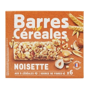 Jardimére 6 ks Cereálne tyčinky s lieskovými orieškami, Francúzsko, 126g