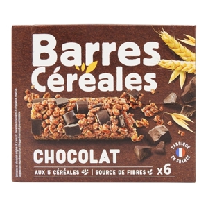 Jardimére 6 ks Cereálne tyčinky s kúskami čokolády, Francúzsko, 126g