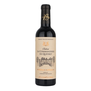 Víno červené Château La Commanderie De Queyret Bordeaux Supérieur, Francúzsko, 0.375
