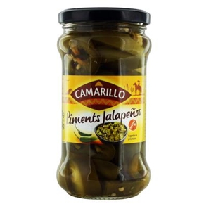 Camarillo Pikantné papričky jalapenos, krájané, Francúzsko, 280g