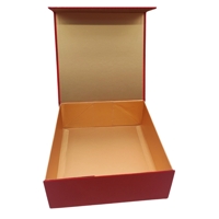 Luxusná darčeková krabica zamatová s magnetickým uzáverom, 2. trieda, L 24x24x9cm